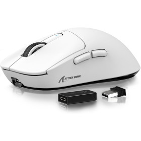 ATTACK SHARK X3 Pro White Souris ATTACK SHARK, Ultra Pc Gamer Maroc