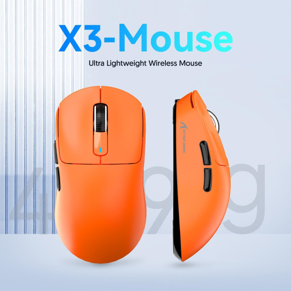 ATTACK SHARK X3 Orange Souris ATTACK SHARK, Ultra Pc Gamer Maroc
