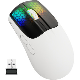 ATTACK SHARK X5 White/black Souris ATTACK SHARK, Ultra Pc Gamer Maroc