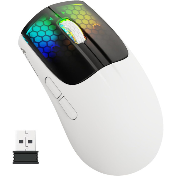 ATTACK SHARK X5 White/black Souris ATTACK SHARK, Ultra Pc Gamer Maroc