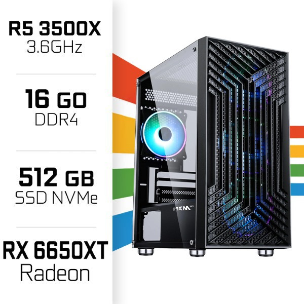 PC Gamer UltraPC Ryzen 5 3500X /16GB/512GB SSD/RX6650XT 8GB AMD Ryz