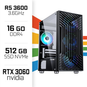PC Gamer UltraPC Ryzen 5 3600 /16GB/512GB SSD/RTX3060 12GB PC Gamer Standard UltraPC, Ultra Pc Gamer Maroc