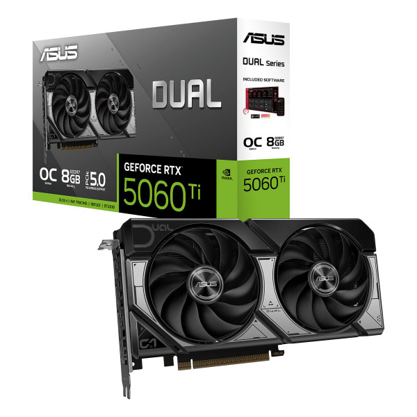ASUS Dual GeForce RTX 5060 Ti OC Edition 8GB Cartes graphiques ASUS, Ultra Pc Gamer Maroc