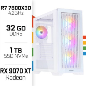 PC Gamer UltraPC Ryzen 7 7800X3D/1TB SSD/32GB DDR5/RX9070XT PC Gamer Avancé UltraPC, Ultra Pc Gamer Maroc