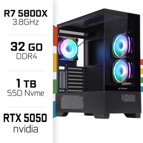 PC Gamer UltraPC Ryzen 7 5800X/1TB SSD/32GB/RTX5050 8GB PC Gamer Avancé UltraPC, Ultra Pc Gamer Maroc