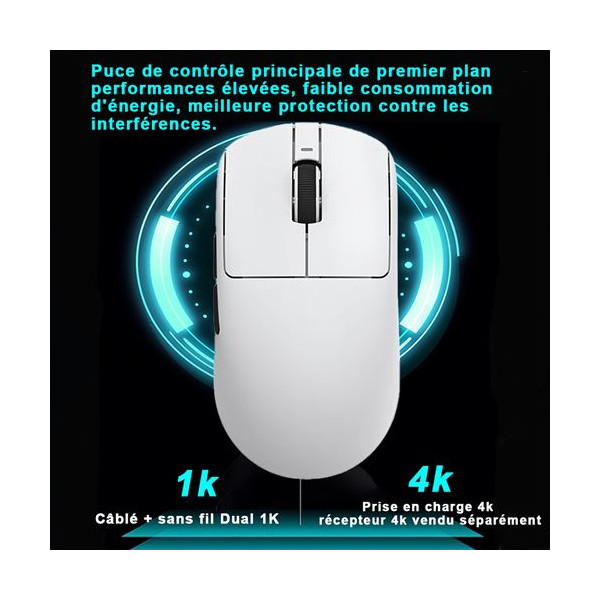 VXE R1 SE+ Wireless (White) Souris VXE, Ultra Pc Gamer Maroc
