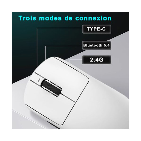 VXE R1 SE+ Wireless (White) Souris VXE, Ultra Pc Gamer Maroc