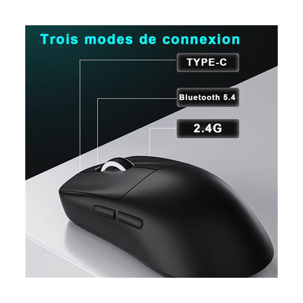 VXE R1 SE+ Wireless (BLACK) Souris VXE, Ultra Pc Gamer Maroc