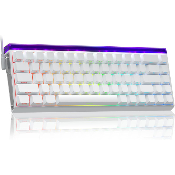 AULA Hero 68 HE Magnetic Switch (White ) Claviers AULA, Ultra Pc Gamer Maroc