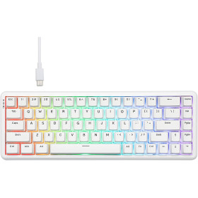 ajazz ak680 max white (Magnetic Switch) Wired Claviers Ajazz, Ultra Pc Gamer Maroc