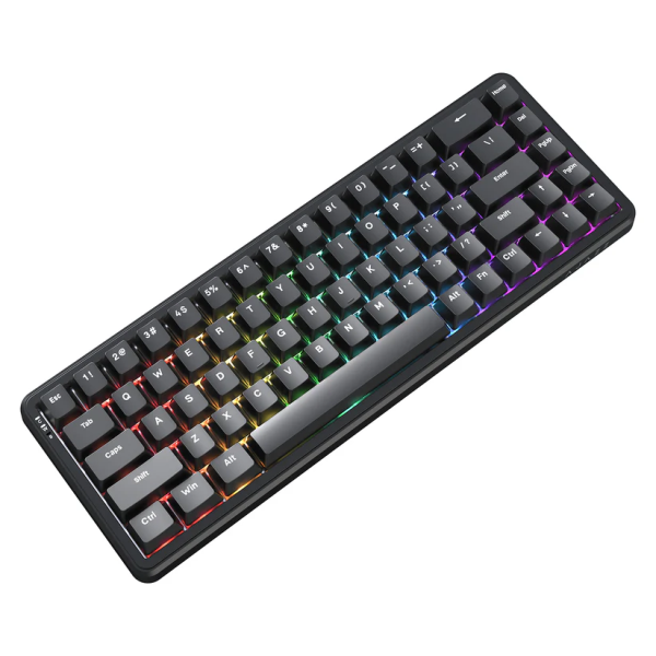 ajazz ak680 max wireless black 8+1k Claviers Ajazz, Ultra Pc Gamer Maroc