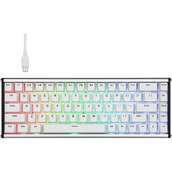 ajazz alux68 plus white (Magnetic Switch) Claviers Ajazz, Ultra Pc Gamer Maroc