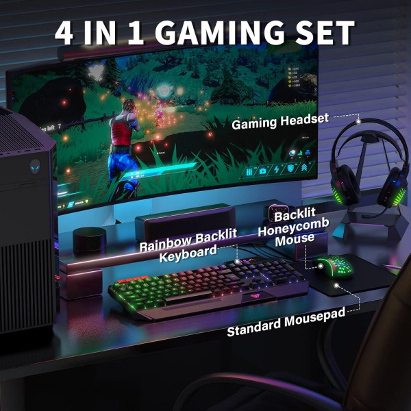 AULA T650 Combo 4in1 Périphériques AULA, Ultra Pc Gamer Maroc