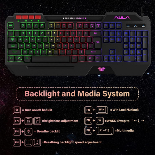 AULA T650 Combo 4in1 Périphériques AULA, Ultra Pc Gamer Maroc