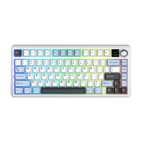 AULA F75 MAX Glacier Blue (Reaper Switch) Claviers AULA, Ultra Pc Gamer Maroc