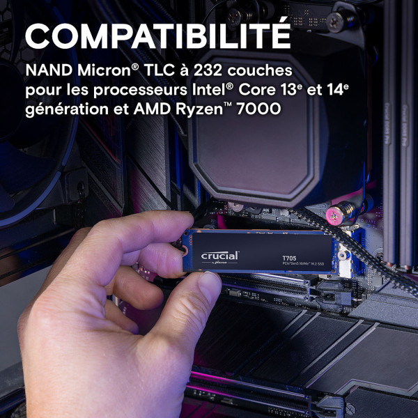 Crucial T705 2 To Disques SSD Crucial, Ultra Pc Gamer Maroc
