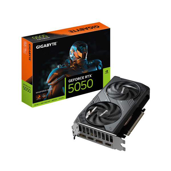 Gigabyte GeForce RTX 5050 WINDFORCE OC 8G Cartes graphiques Gigabyte, Ultra Pc Gamer Maroc