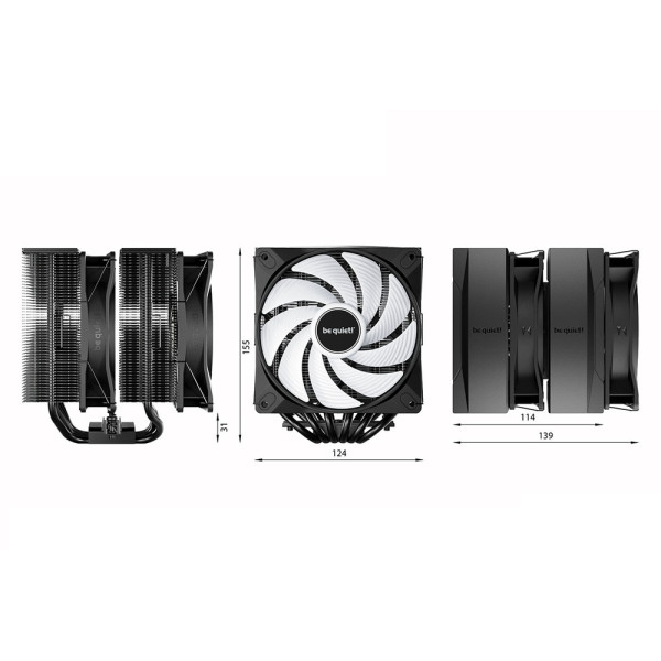 be quiet! Pure Rock Pro 3 LX Black Ventirads processeur be quiet!, Ultra Pc Gamer Maroc