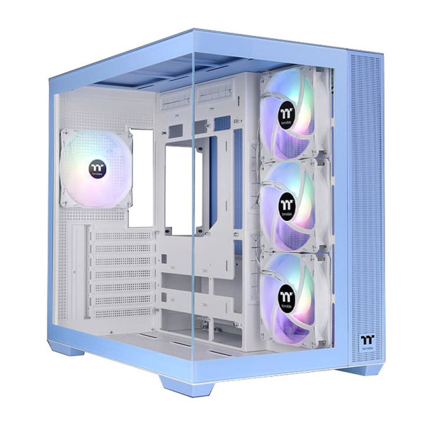 Thermaltake View 380 TG ARGB Hydrangea Blue Boitiers PC Thermaltake, Ultra Pc Gamer Maroc