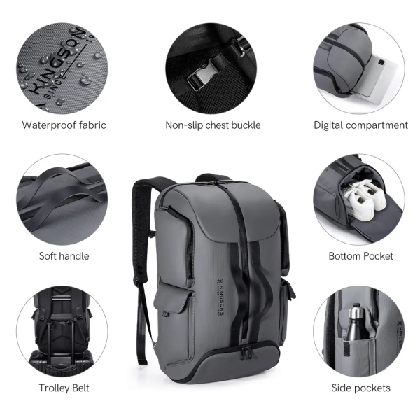 Kingsons K10106W (Dark Grey) Sac, sacoche, housse Kingsons, Ultra Pc Gamer Maroc