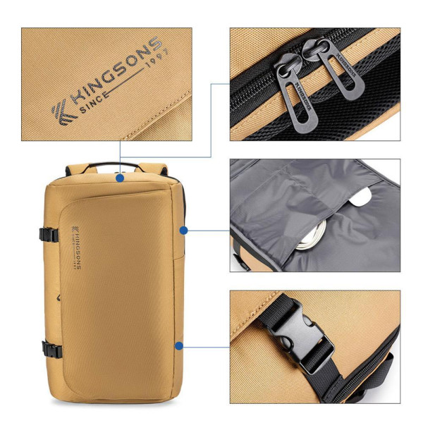 Kingsons K10218R-1 (Khaki) Sac, sacoche, housse Kingsons, Ultra Pc Gamer Maroc
