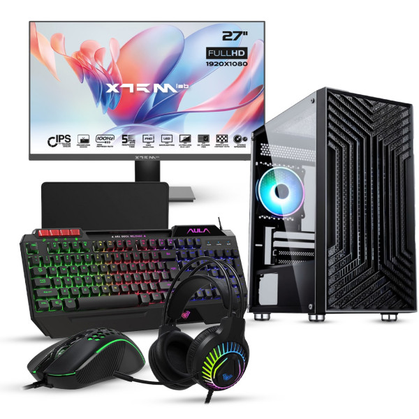 SETUP Gamer UltraPC R5 5500 RTX3060 12GB + X27B10IFF 100Hz + AULA T650 Setup Complet UltraPC, Ultra Pc Gamer Maroc