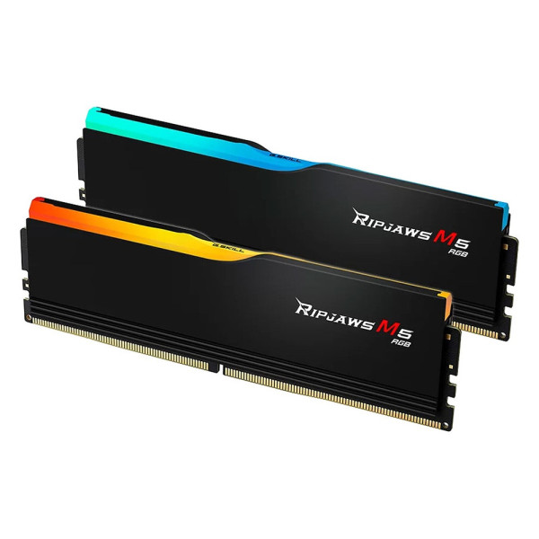 G.Skill Ripjaws M5 RGB Series Black 32Go (2x 16Go) DDR5 6000 MHz CL30 Mémoire vive DDR5 G.Skill, Ultra Pc Gamer Maroc
