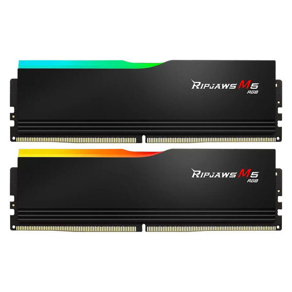 G.Skill Ripjaws M5 RGB Series Black 32Go (2x 16Go) DDR5 6000 MHz CL30 Mémoire vive DDR5 G.Skill, Ultra Pc Gamer Maroc