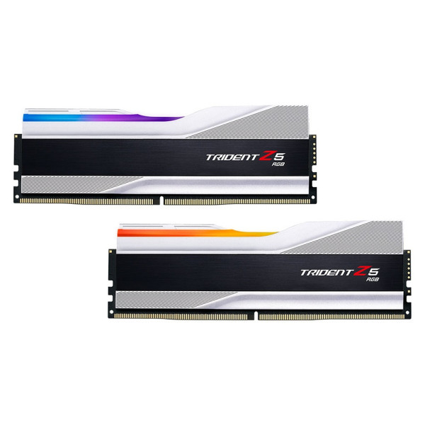 G.Skill Trident Z5 RGB Series 64Go (2x 32Go) DDR5 6000 MHz CL36 - Silver Mémoire vive DDR5 G.Skill, Ultra Pc Gamer Maroc