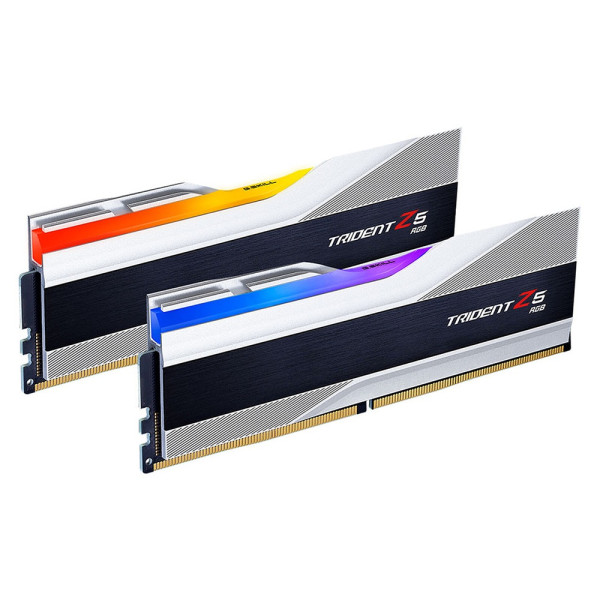 G.Skill Trident Z5 RGB Series 64Go (2x 32Go) DDR5 6000 MHz CL36 - Silver Mémoire vive DDR5 G.Skill, Ultra Pc Gamer Maroc