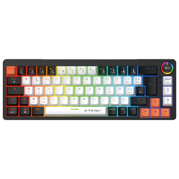 XTRMLAB Scope Black/White/Orange (Red Switch) Claviers XTRMLAB, Ultra Pc Gamer Maroc