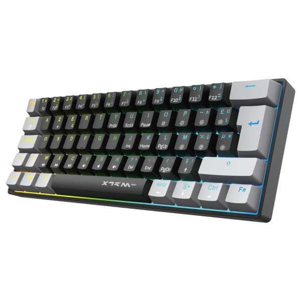 XTRMLAB Vortex Mini Black/Light Grey (Red Switch) Claviers XTRMLAB, Ultra Pc Gamer Maroc