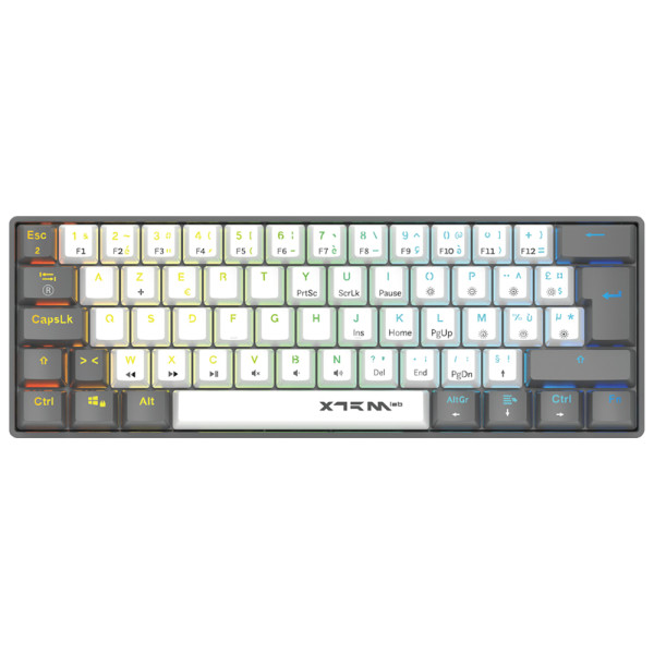 XTRMLAB Vortex Mini White/Dark Grey (Red Switch) Claviers XTRMLAB, Ultra Pc Gamer Maroc