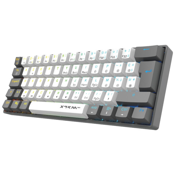 XTRMLAB Vortex Mini White/Dark Grey (Red Switch) Claviers XTRMLAB, Ultra Pc Gamer Maroc