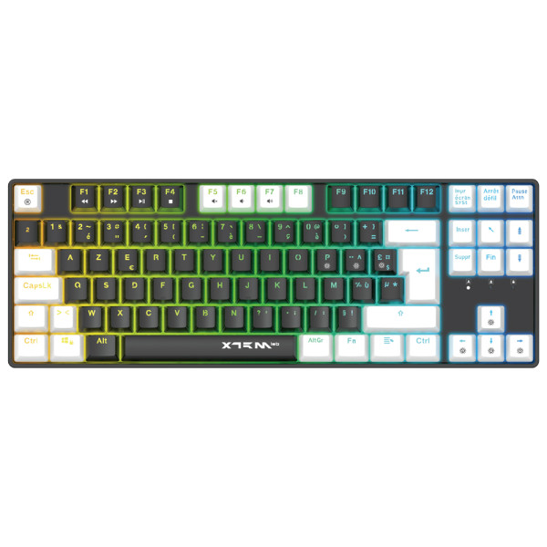 XTRMLAB Vortex TKL Black/White (Red Switch) Claviers XTRMLAB, Ultra Pc Gamer Maroc