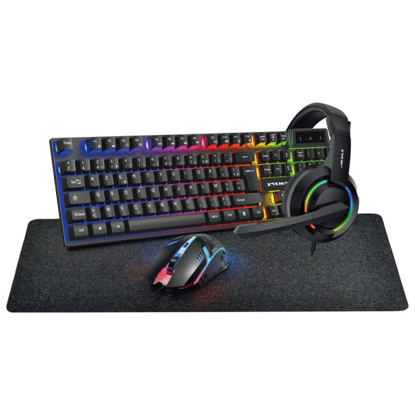 XTRMLAB XGC-120 Combo 4in1 Périphériques XTRMLAB, Ultra Pc Gamer Maroc