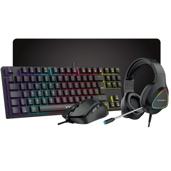 XTRMLAB XGC-870 Mechanical Combo 4in1 Périphériques XTRMLAB, Ultra Pc Gamer Maroc