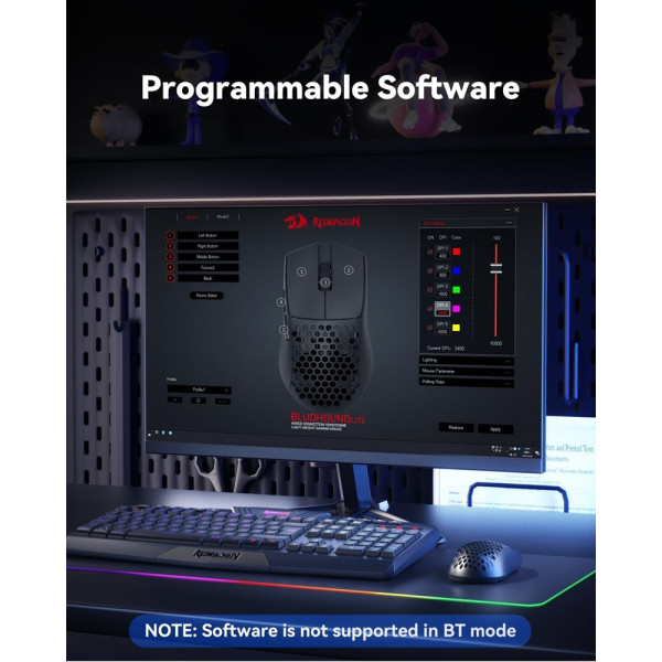 Redragon BLUDHOUND M617 Lite Souris Redragon, Ultra Pc Gamer Maroc