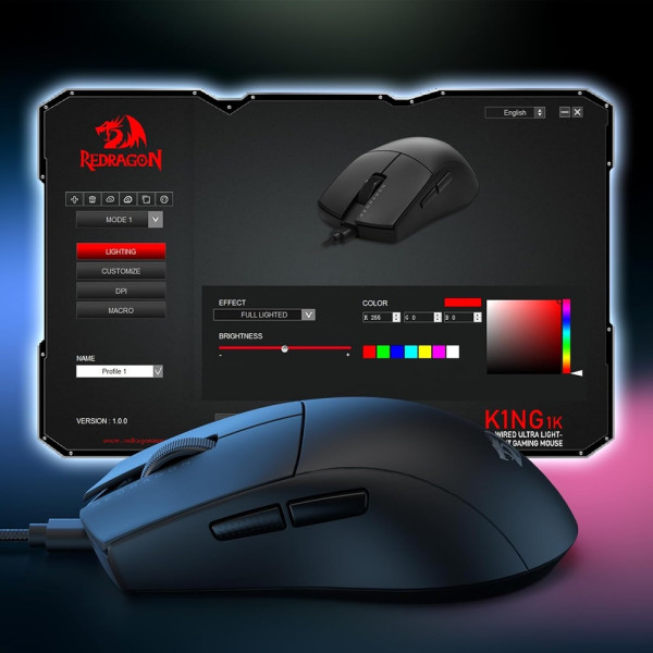 Redragon K1NG M724 Souris Redragon, Ultra Pc Gamer Maroc
