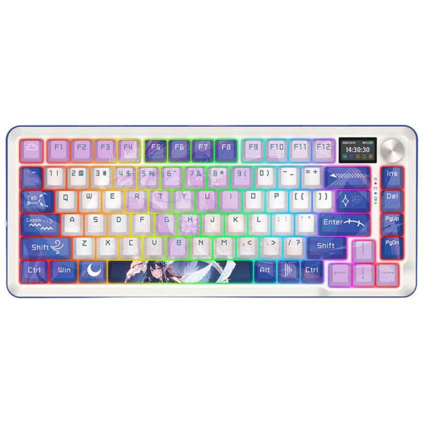 Redragon K708 Pro LCD Wireless Mechanical Keyboard (Anime) Claviers Redragon, Ultra Pc Gamer Maroc