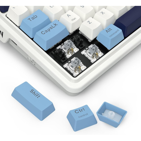 Redragon K728 Antonium Pro Wireless Mechanical Keyboard (Polar Blue) Claviers Redragon, Ultra Pc Gamer Maroc