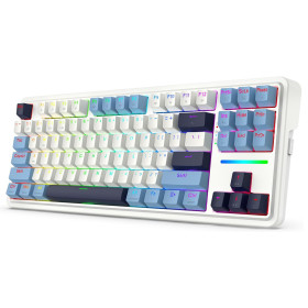 Redragon K728 Antonium Pro Wireless Mechanical Keyboard (Polar Blue) Claviers Redragon, Ultra Pc Gamer Maroc