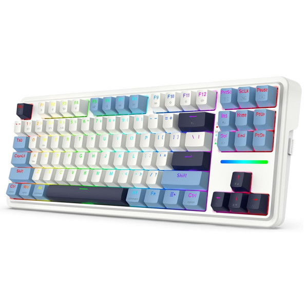 Redragon K728 Antonium Pro Wireless Mechanical Keyboard (Polar Blue) Claviers Redragon, Ultra Pc Gamer Maroc