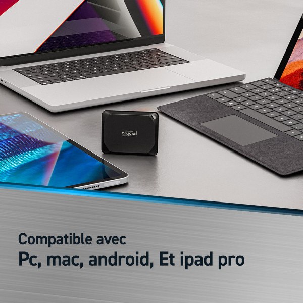 Crucial X10 Pro SSD 2TB Disques durs externes Crucial, Ultra Pc Gamer Maroc