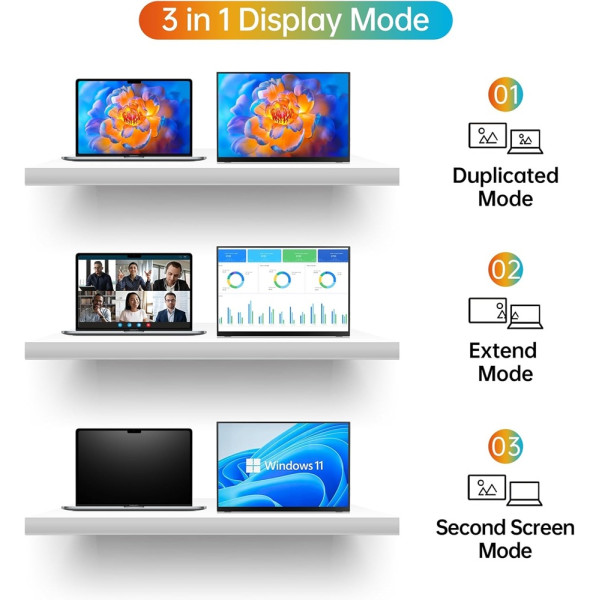 XTRMLAB M140F1 14" Moniteur portable Moniteurs portables XTRMLAB, Ultra Pc Gamer Maroc