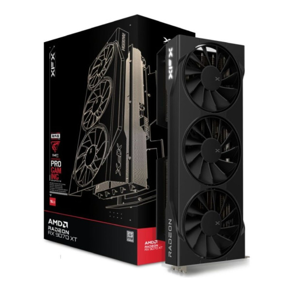 XFX AMD Radeon RX 9070 XT Swift Triple Fan Gaming Edition 16Go GDDR6 AMD XFX, Ultra Pc Gamer Maroc