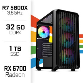 PC Gamer UltraPC Ryzen 7 5800X/32GB/1TB SSD/RX6700 10GB PC Gamer Standard UltraPC, Ultra Pc Gamer Maroc