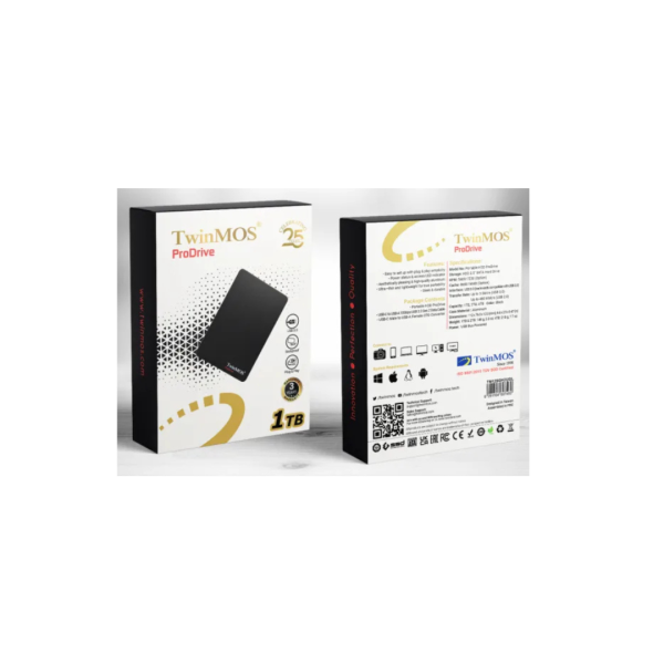 TwinMOS HDD Externe ProDrive USB 3.0 1TB Disques SSD TwinMOS, Ultra Pc Gamer Maroc
