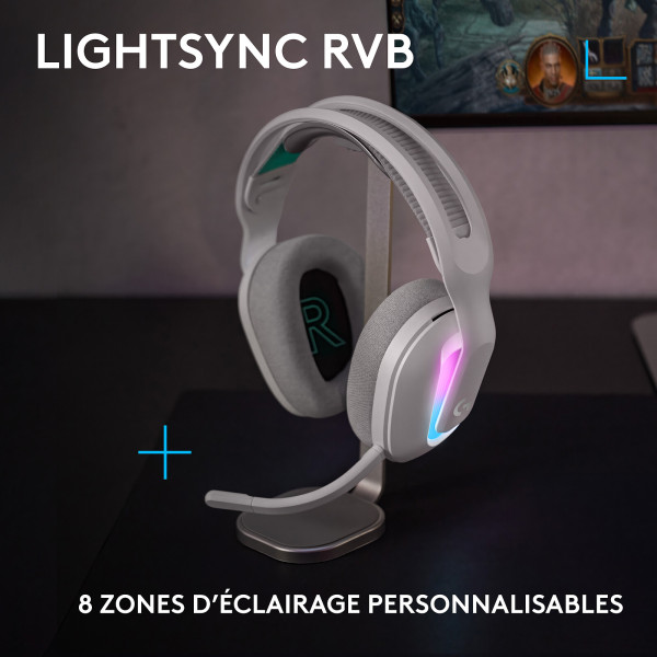 Logitech G G522 Lightspeed (Blanc) Casques Logitech, Ultra Pc Gamer Maroc