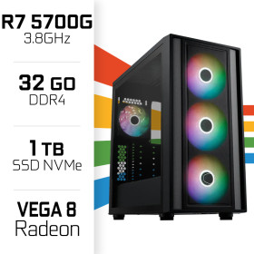 PC Gamer UltraPC Ryzen 7 5700G/1TB SSD/32GB/Radeon Vega8 PC Gamer Standard UltraPC, Ultra Pc Gamer Maroc